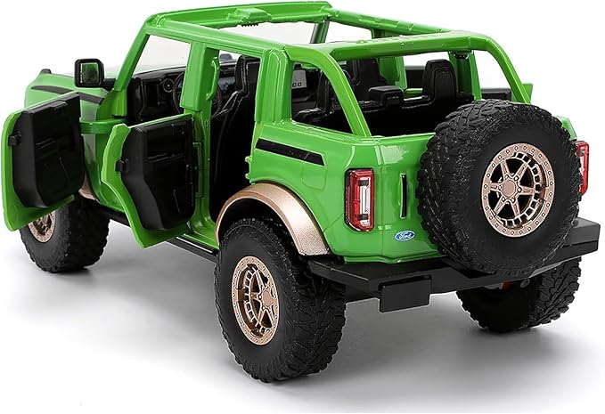 Ford Bronco with Green MM Metal Figure - Die-cast Car