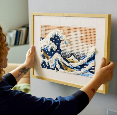 Toylix Art Hokusai The Great Wave Framed Japanese Wall Art Building Set