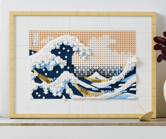Toylix Art Hokusai The Great Wave Framed Japanese Wall Art Building Set