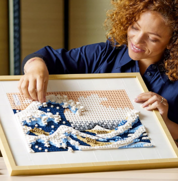 Toylix Art Hokusai The Great Wave Framed Japanese Wall Art Building Set